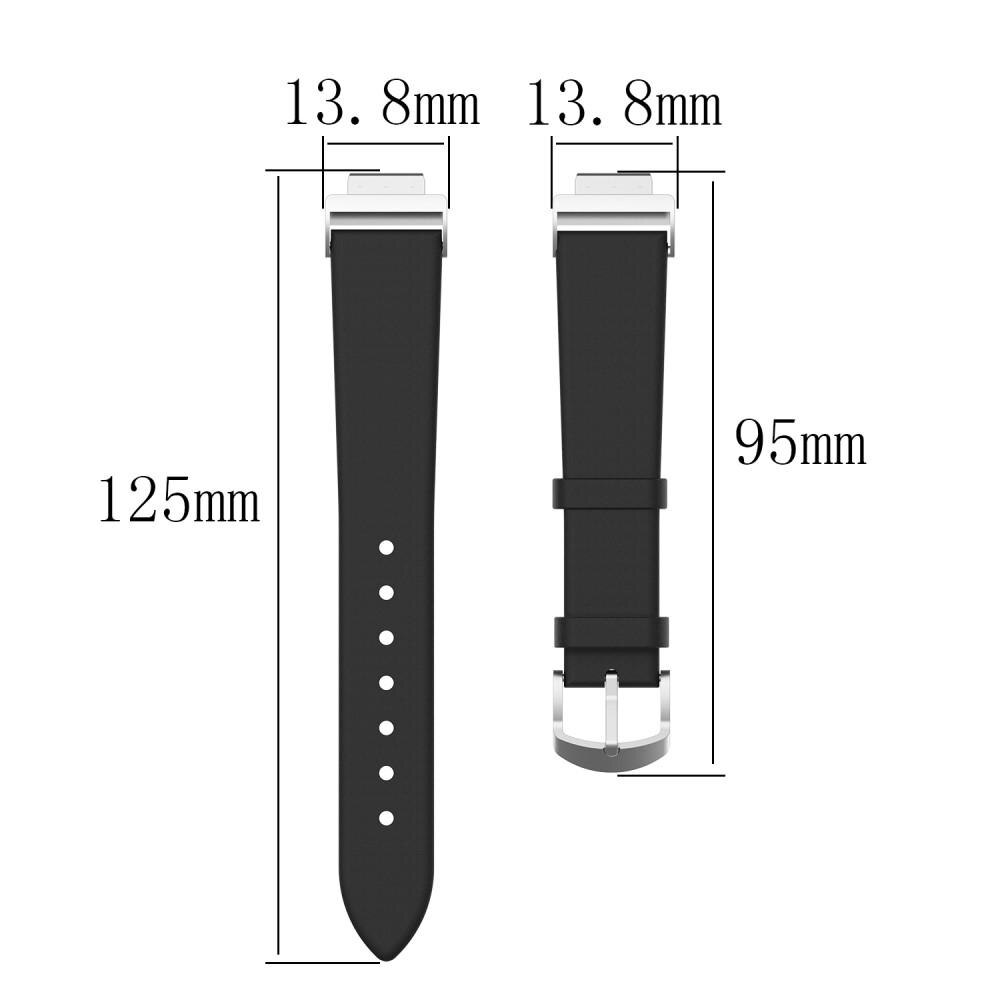 Læderrem Fitbit Inspire/Inspire HR/Inspire 2 Sort