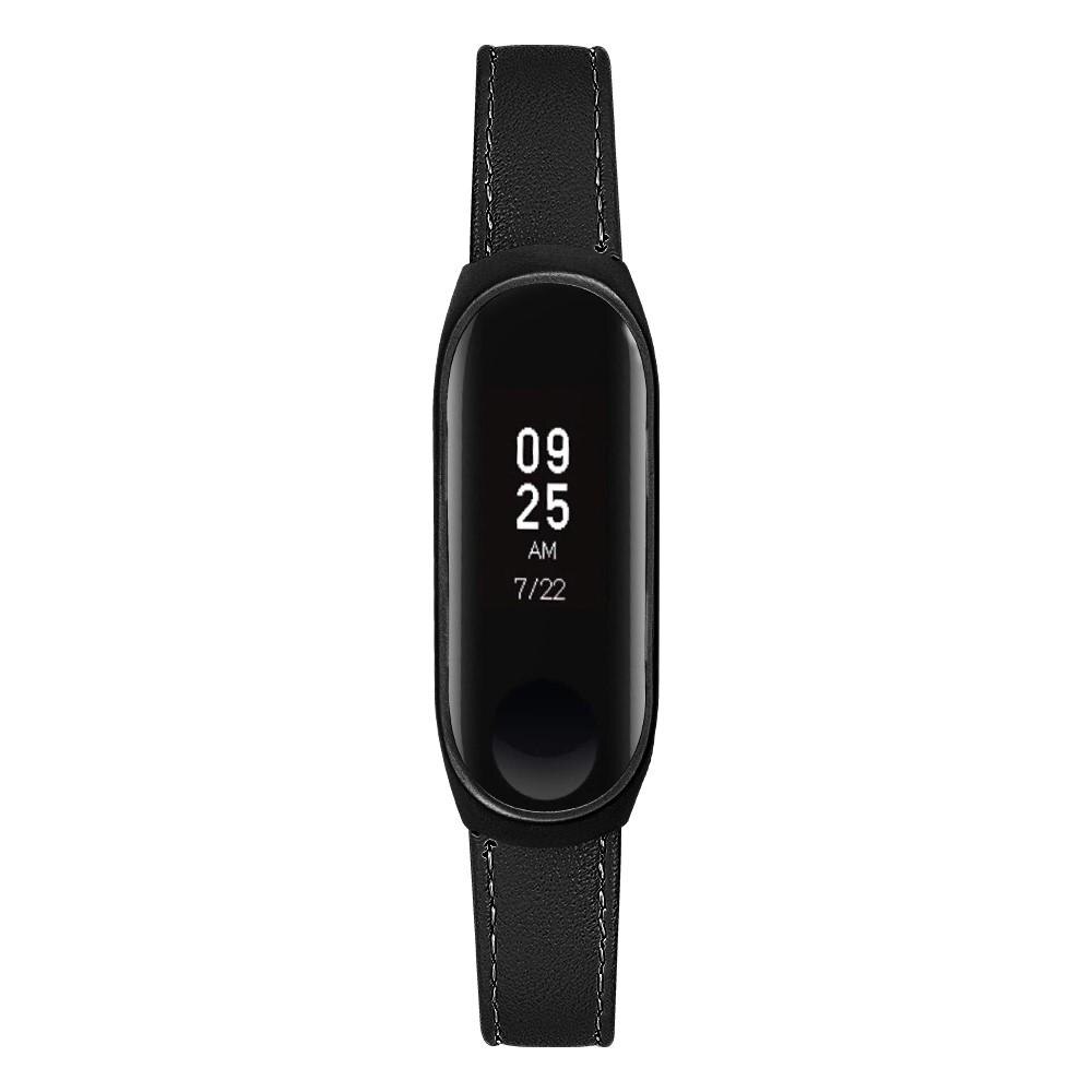 Læderrem Xiaomi Mi Band 5 sort