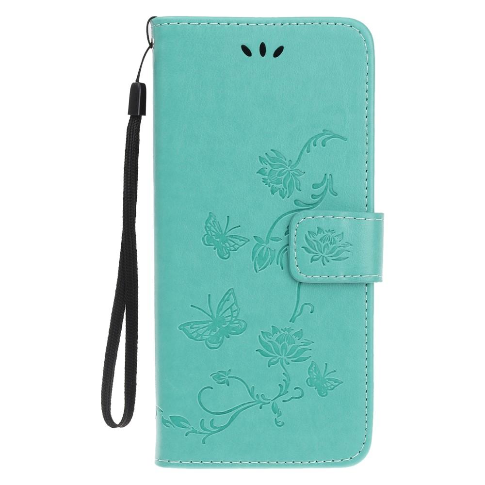 Læderetui Sommerfugle Apple iPhone 12 Mini Grøn