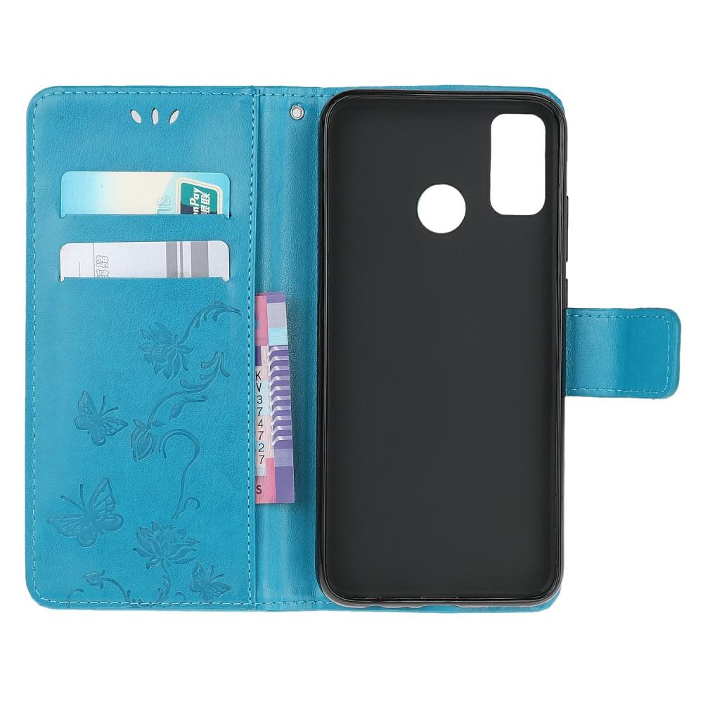 Læderetui Sommerfugle Motorola Moto G30/Moto G10/Moto G20 Blå