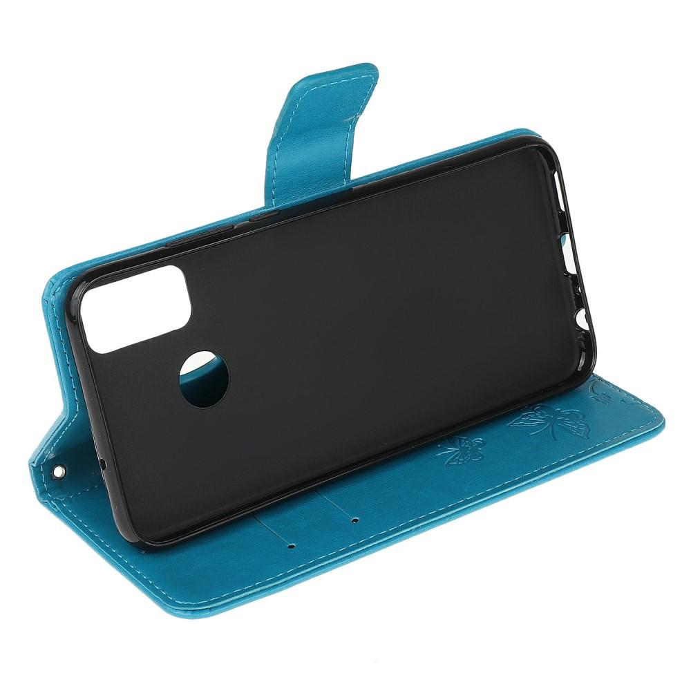 Læderetui Sommerfugle Motorola Moto G30/Moto G10/Moto G20 Blå
