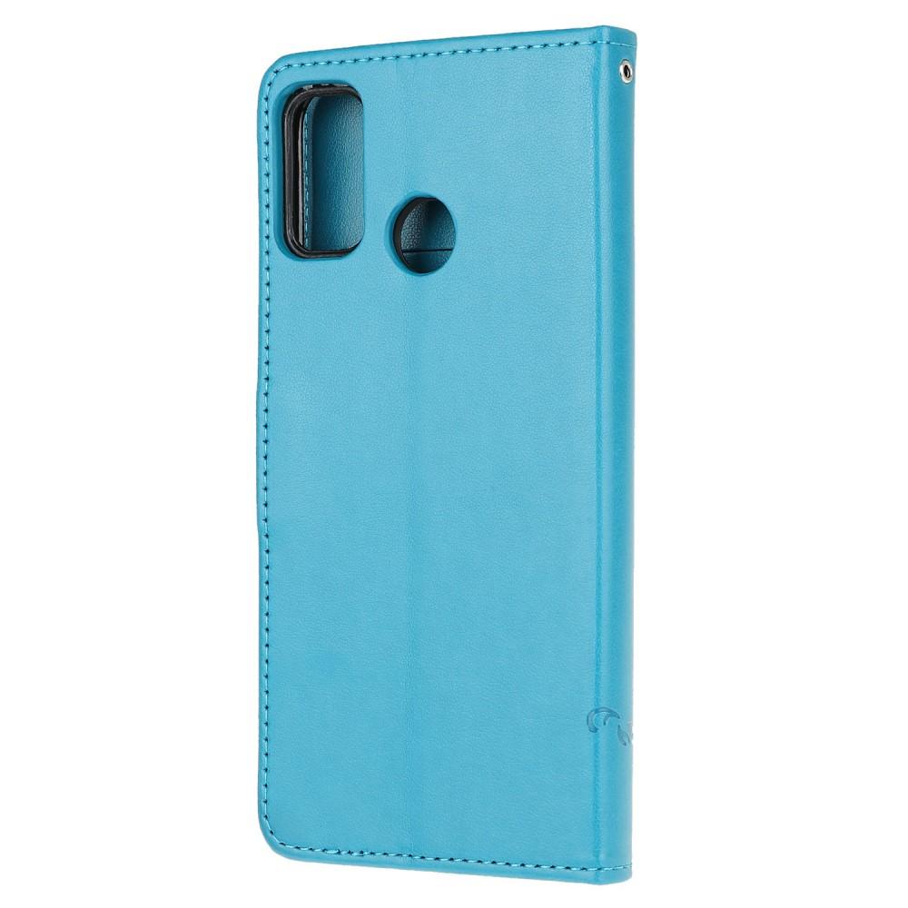 Læderetui Sommerfugle Motorola Moto G30/Moto G10/Moto G20 Blå