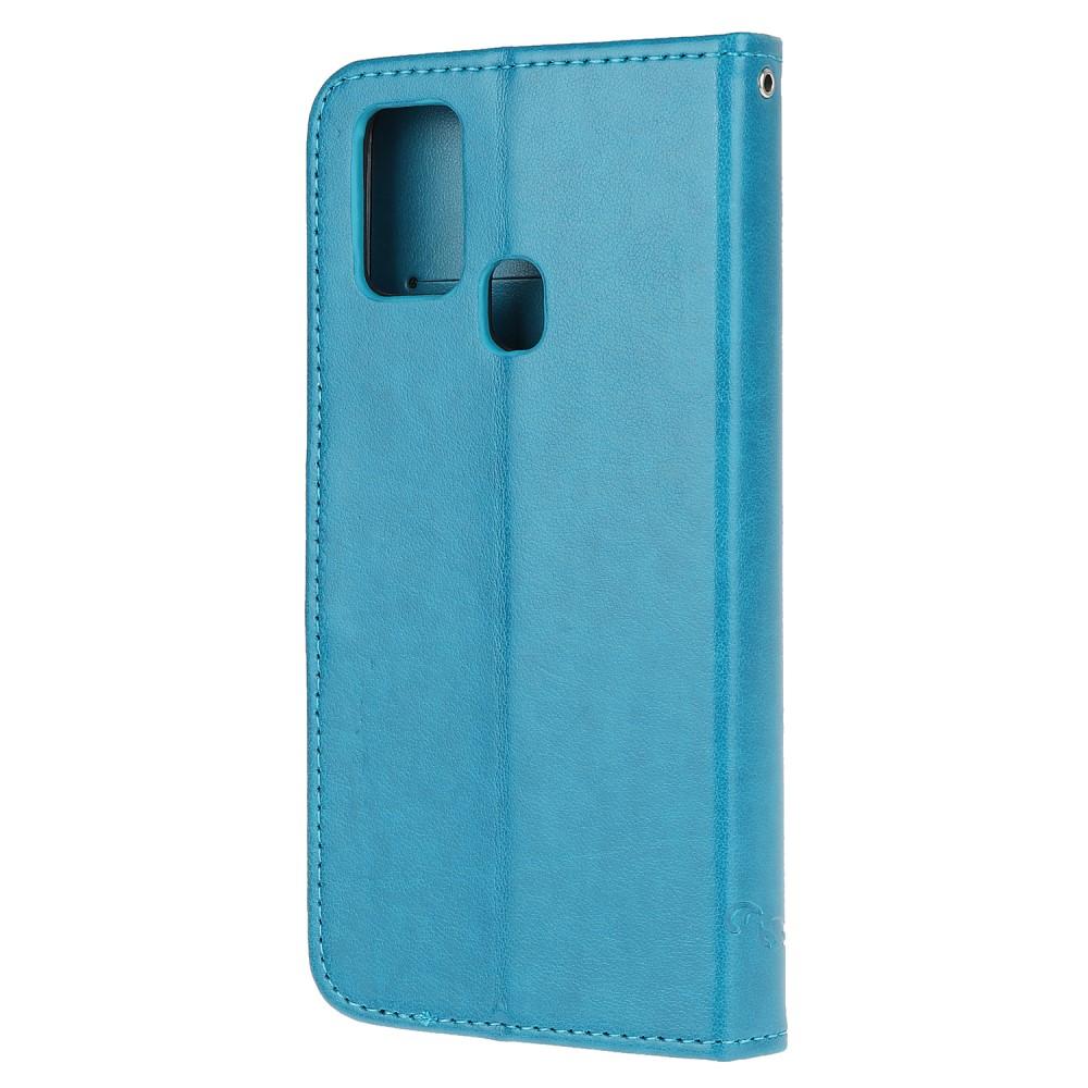 Læderetui Sommerfugle  OnePlus Nord N100 Blå
