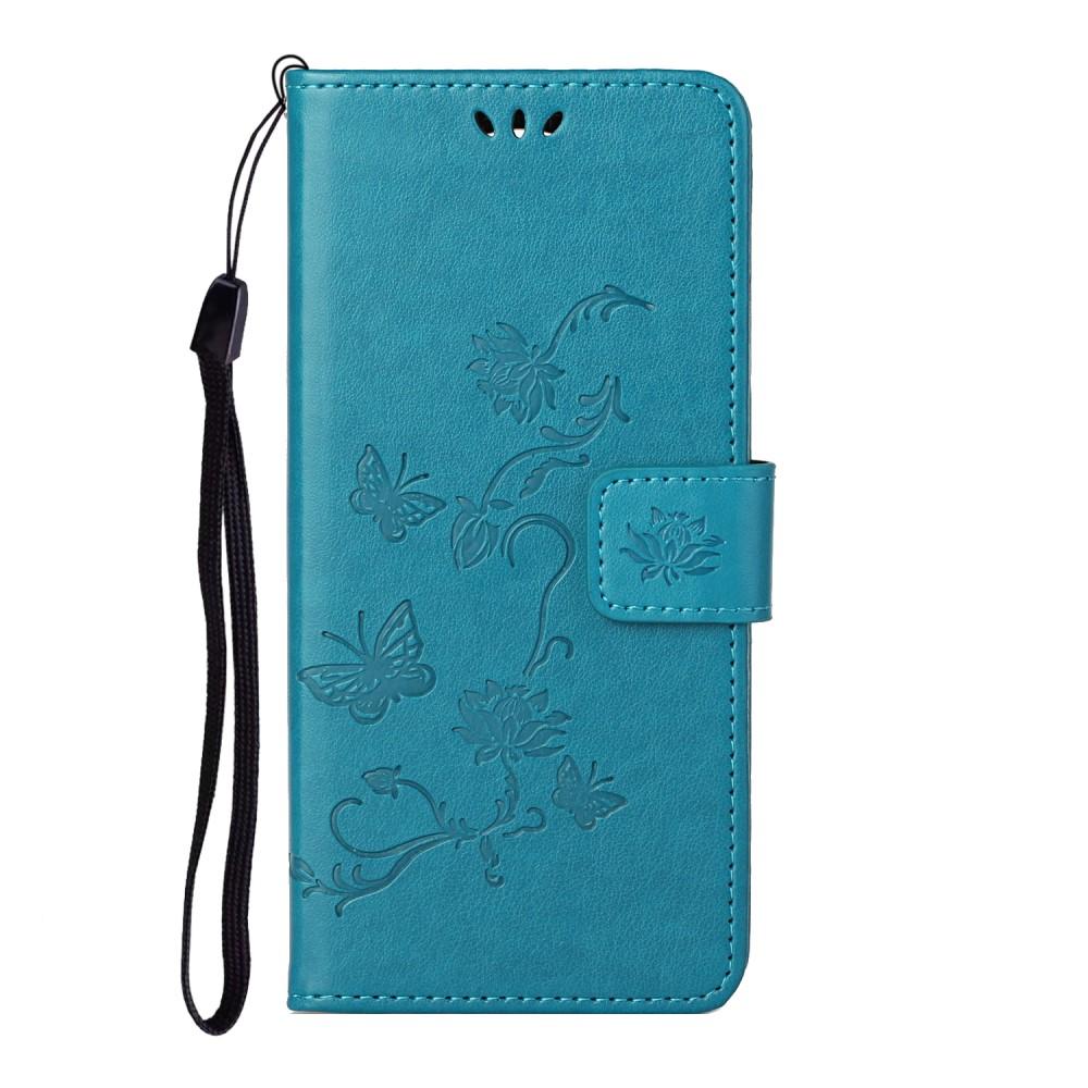 Læderetui Sommerfugle Xiaomi Redmi Note 10 Pro Blå