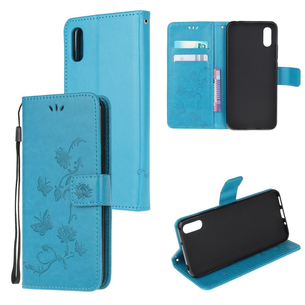 Læderetui Sommerfugle Samsung Galaxy Xcover 5 Blå