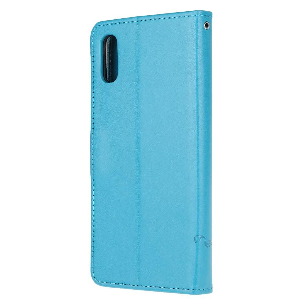 Læderetui Sommerfugle Samsung Galaxy Xcover 5 blå