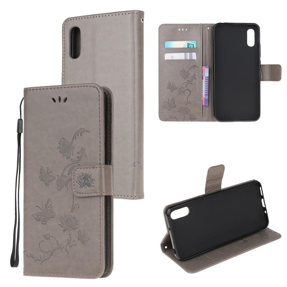 Læderetui Sommerfugle Samsung Galaxy Xcover 5 Grå
