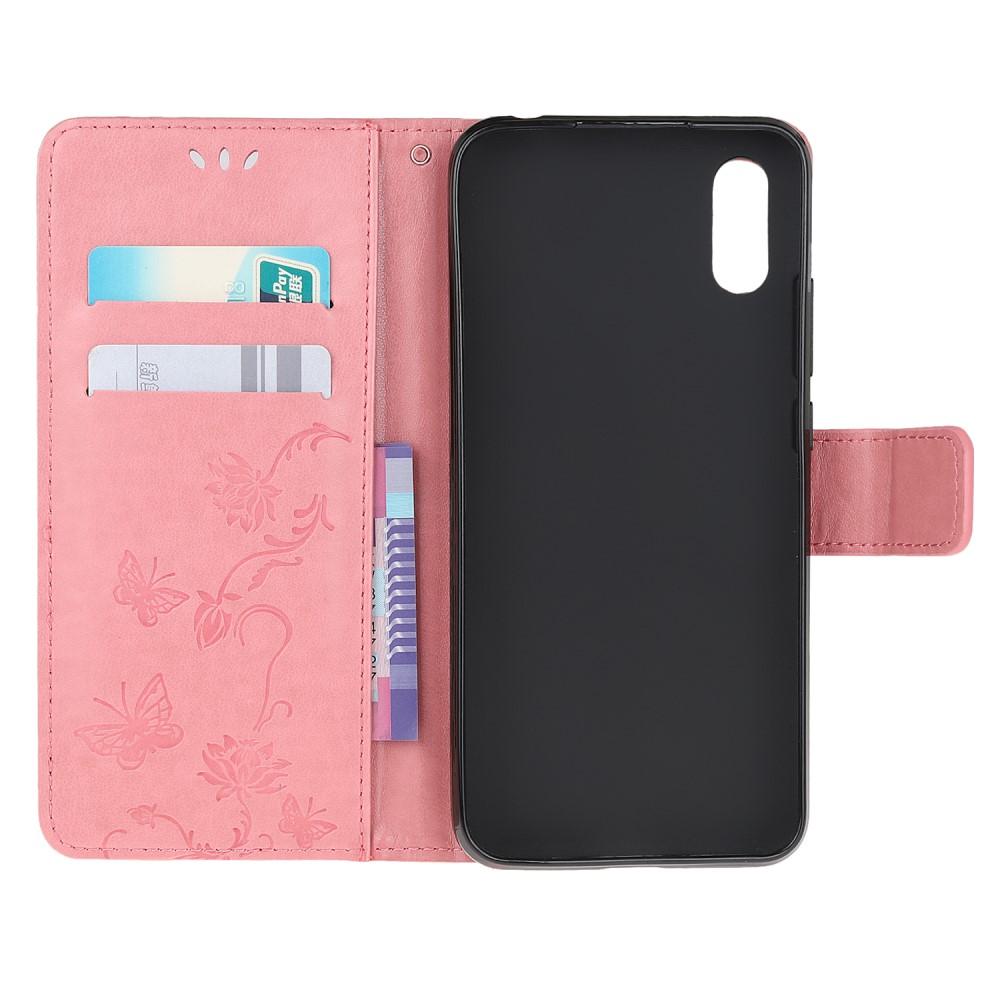Læderetui Sommerfugle Samsung Galaxy Xcover 5 Lyserød