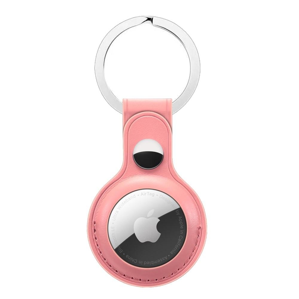 Nøglering Læder Apple AirTag lyserød