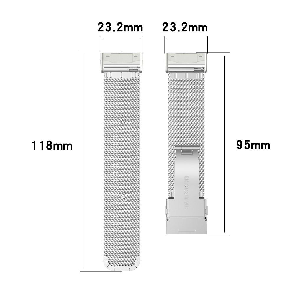 Mesh Bracelet Fitbit Versa 3/Sense Silver