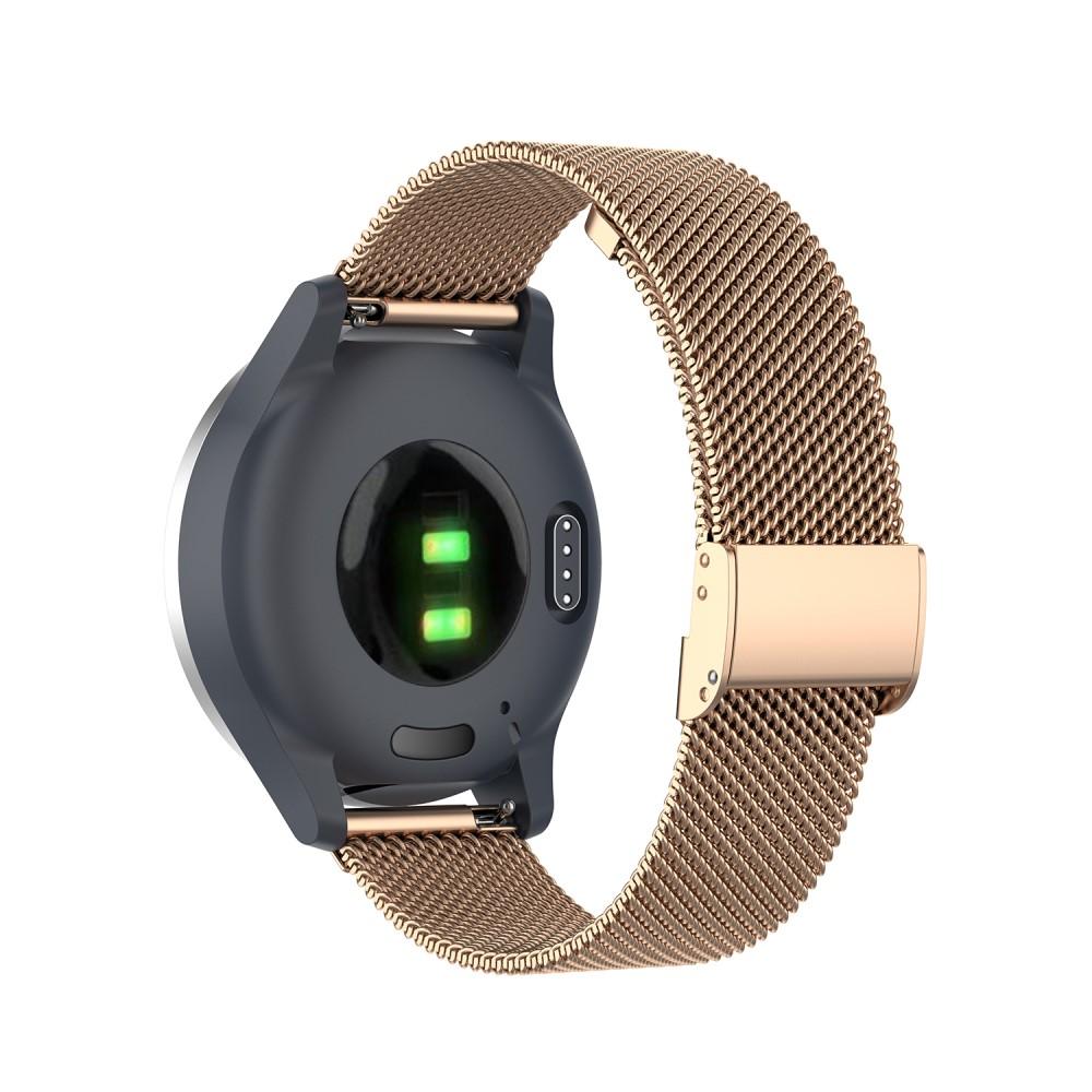 Kæmpe stor krysantemum udføre Mesh Bracelet Garmin Vivoactive 3/Venu/Venu 2 Plus Rose Gold - køb online