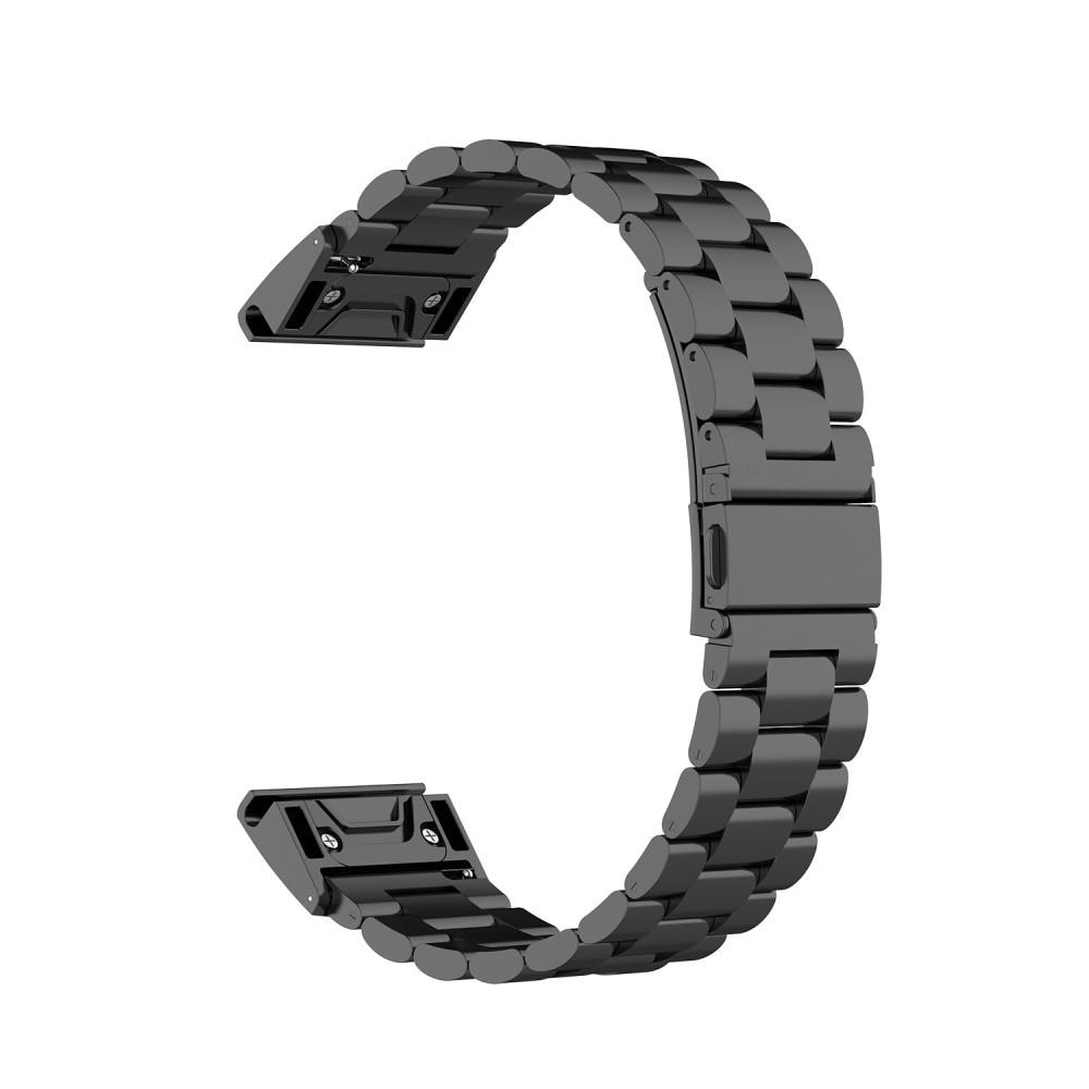 Metalarmbånd Garmin Fenix 5X/5X Plus sort