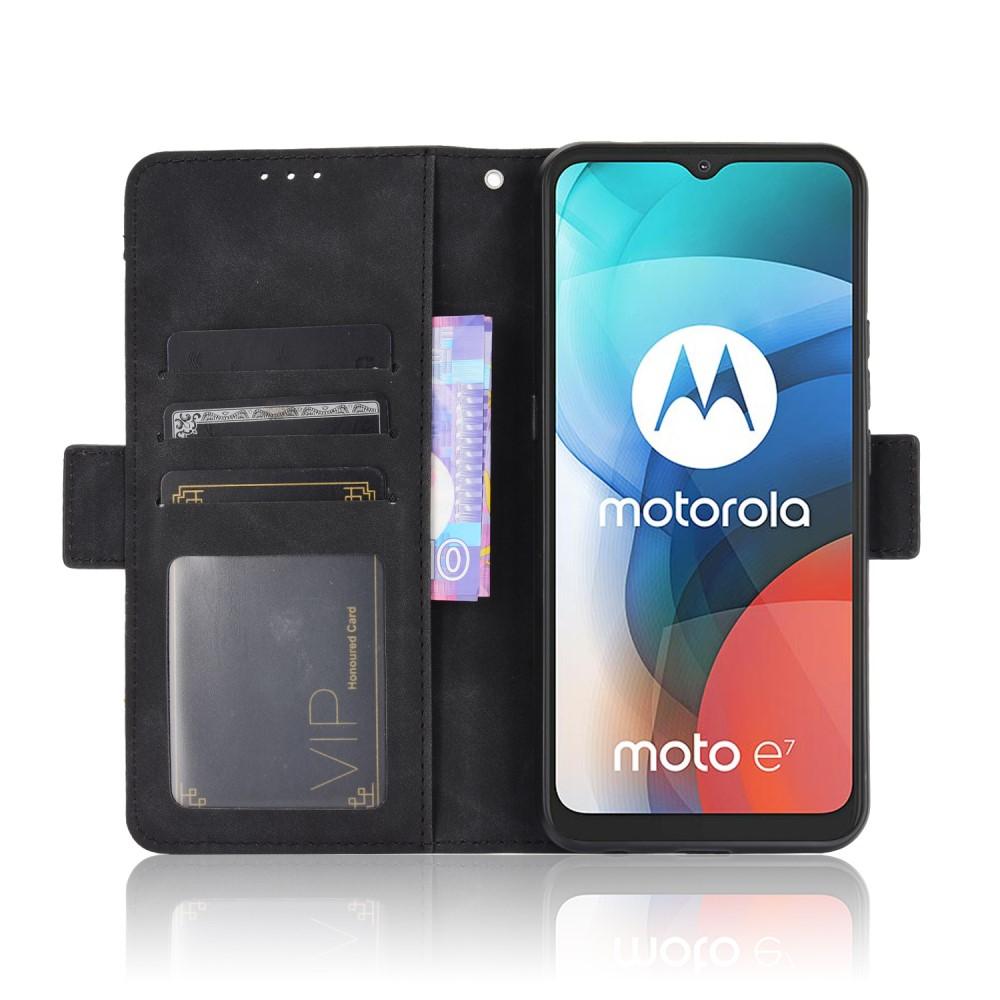 Multi Tegnebogsetui Motorola Moto E7 sort