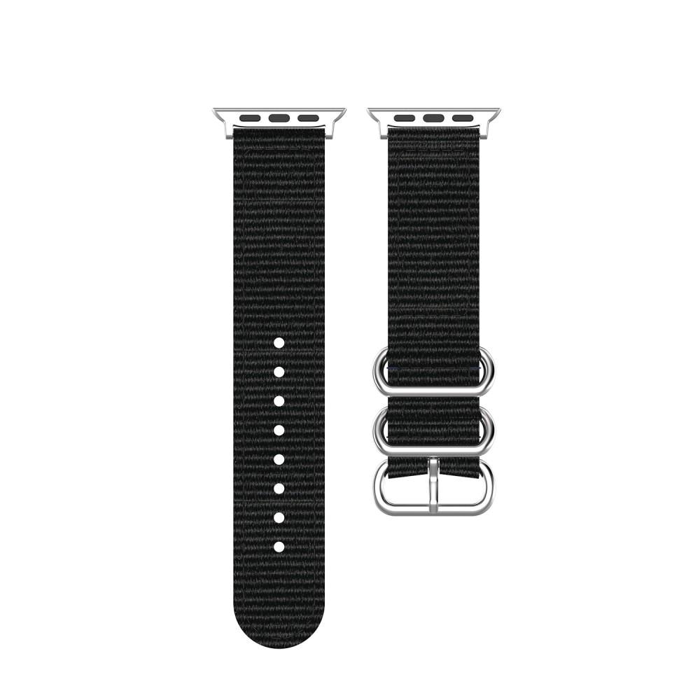 Apple Watch SE 40mm Nato armbånd sort