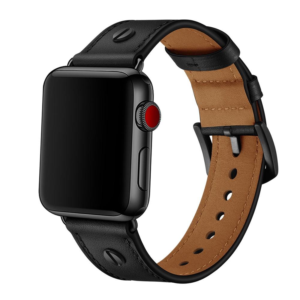 Premium Stud Watch Band Apple Watch 45mm Series 8 Black