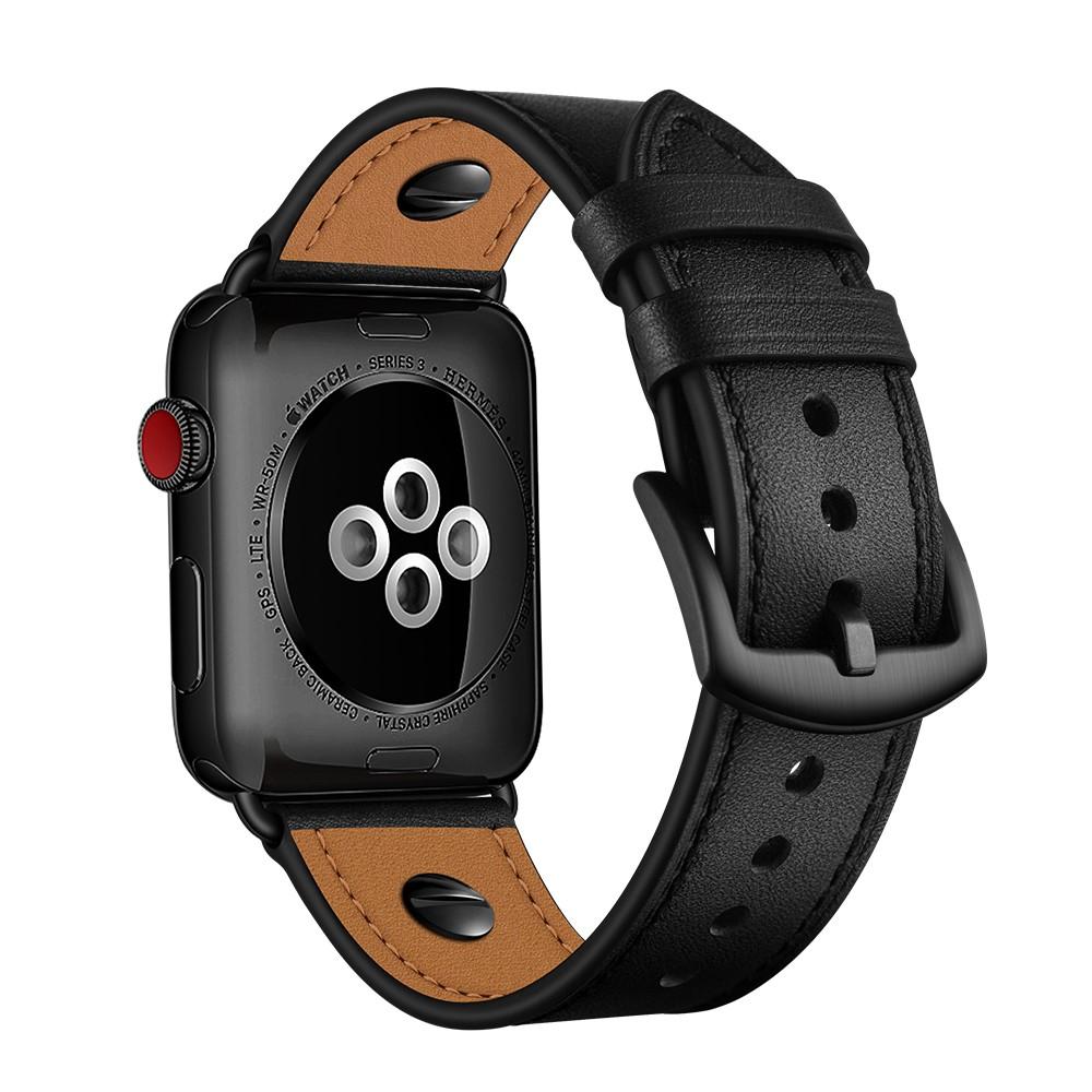 Premium Stud Watch Band Apple Watch 42/44/45 mm Black