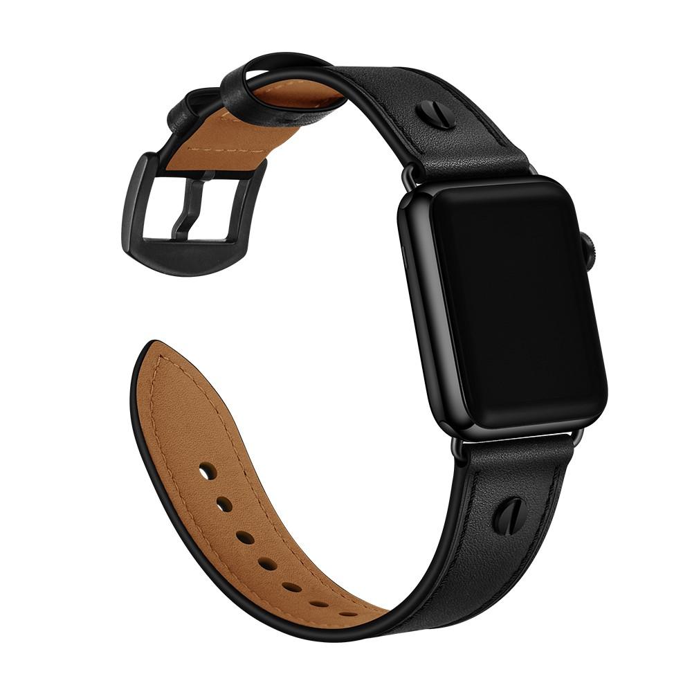 Premium Stud Watch Band Apple Watch 42/44/45 mm Black