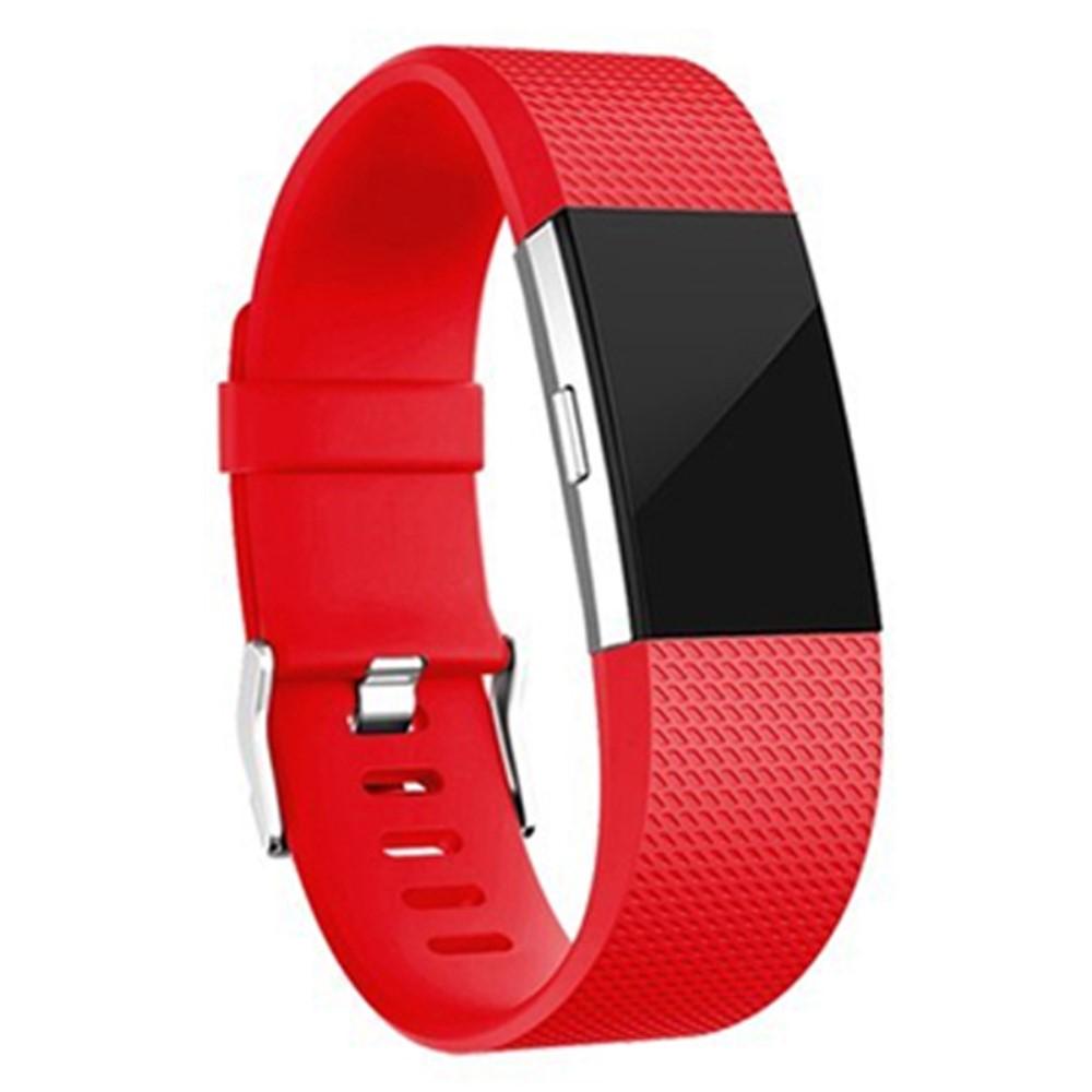 Silikonearmbånd Fitbit Charge 2 rød