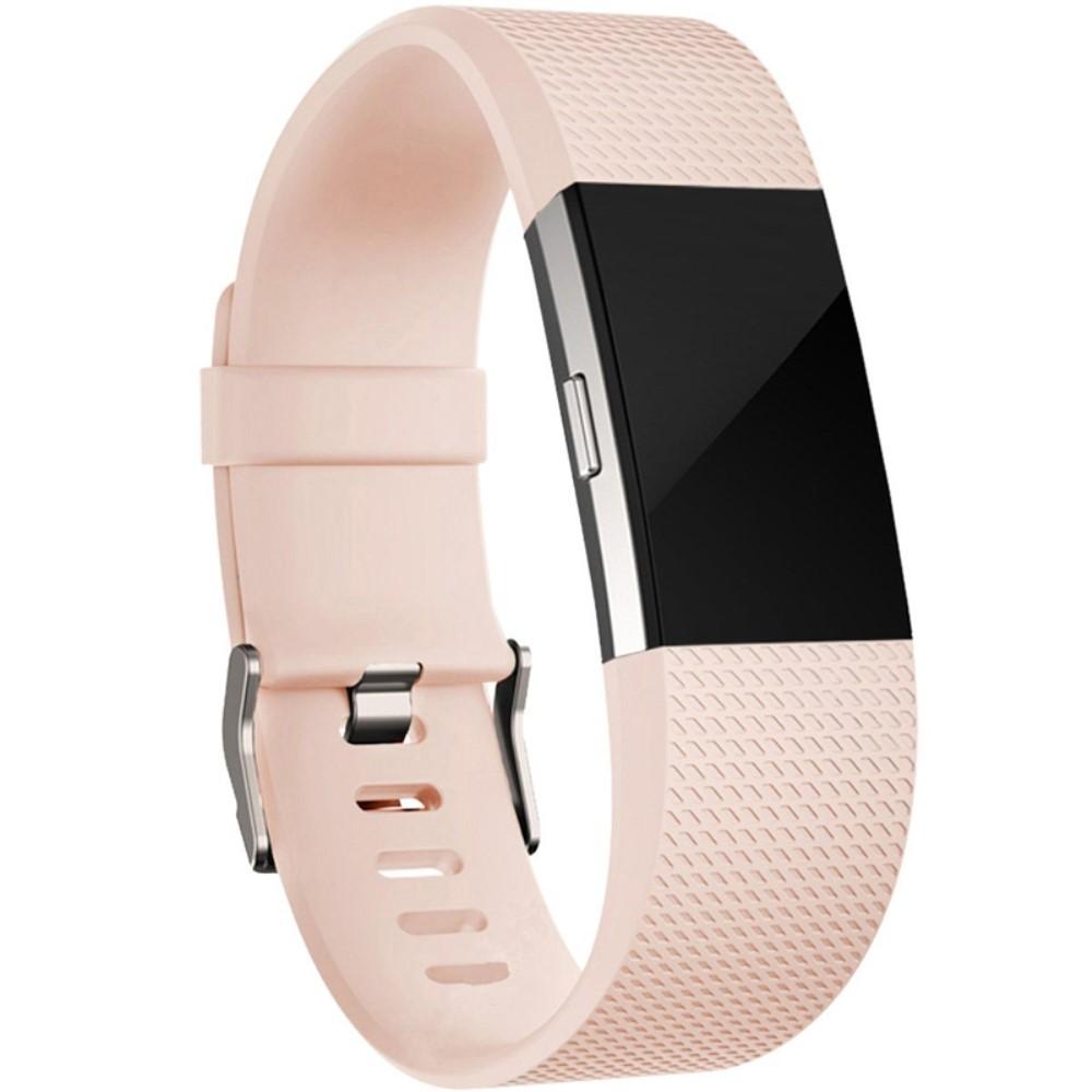 Silikonearmbånd Fitbit Charge 2 lyserød
