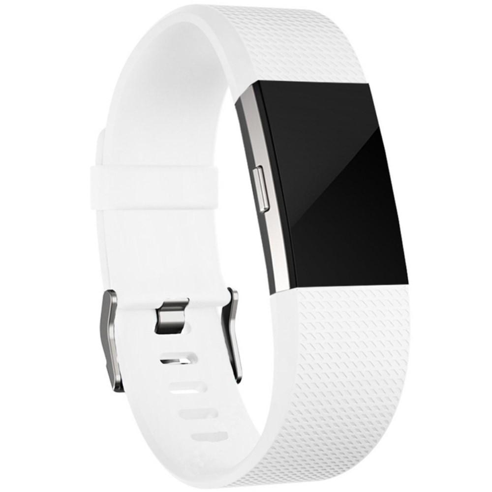 Rem af silikone til Fitbit Charge 2 hvid