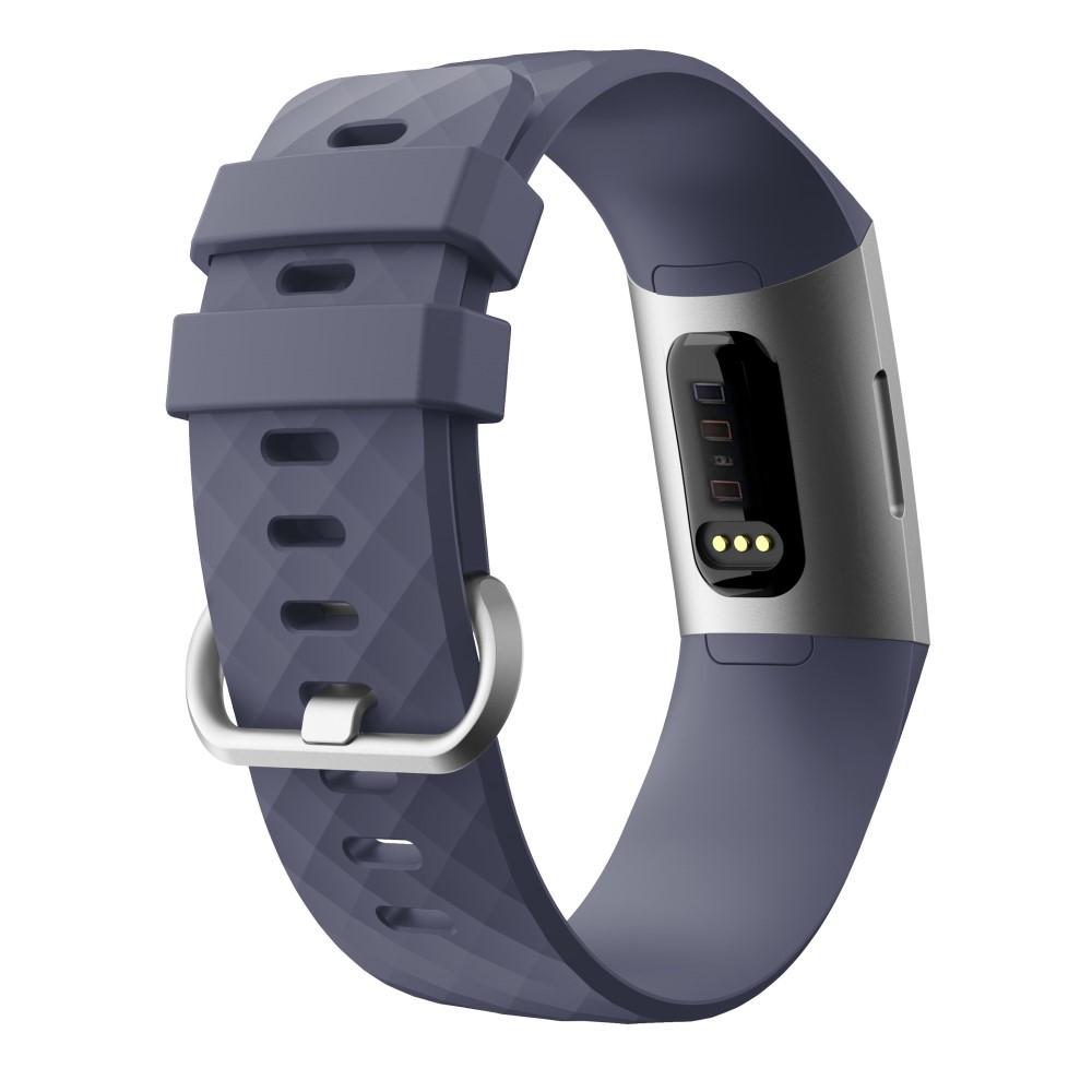 Rem af silikone til Fitbit Charge 3/Charge 4 Lilla
