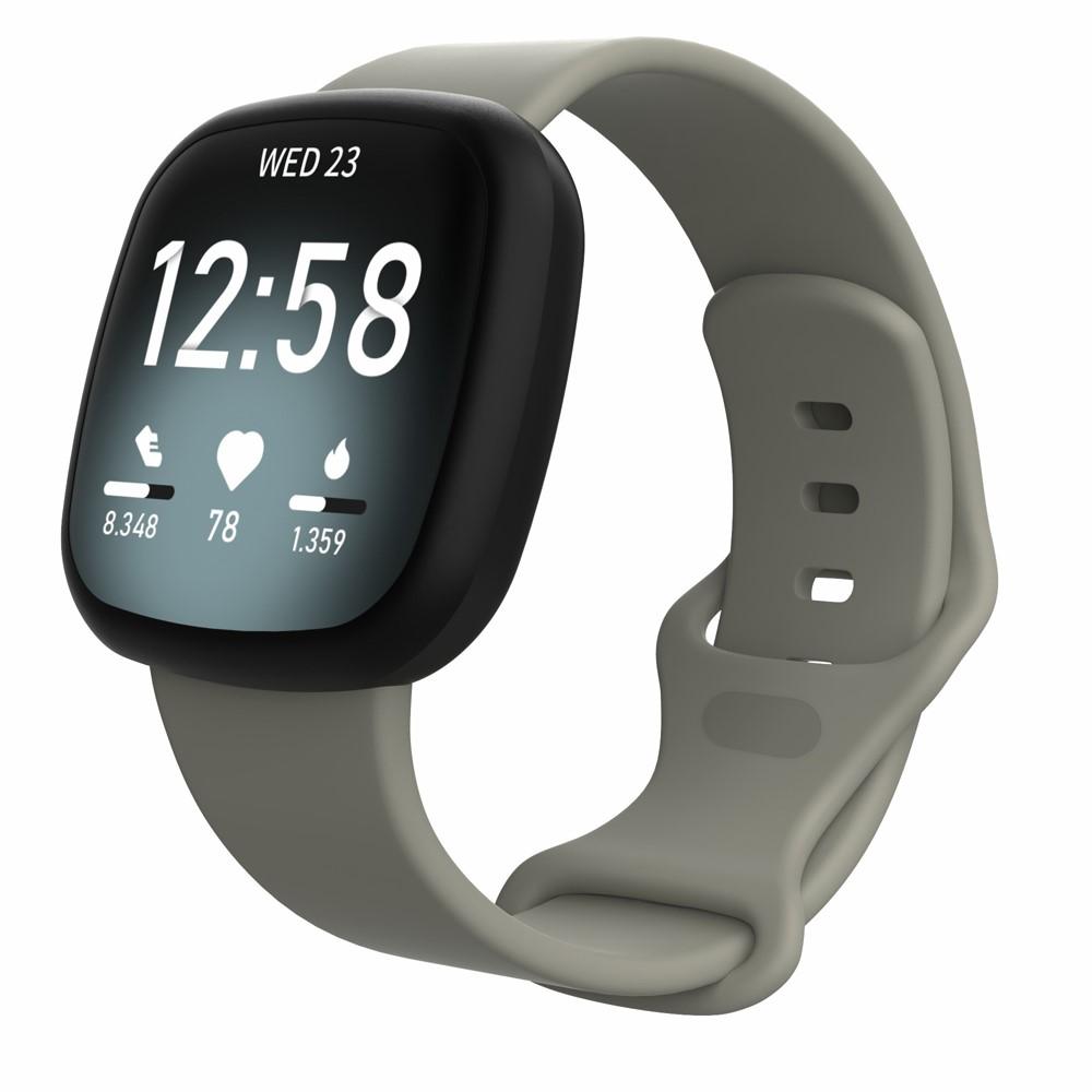 Silikonearmbånd Fitbit Versa 3/Sense grå (Small)