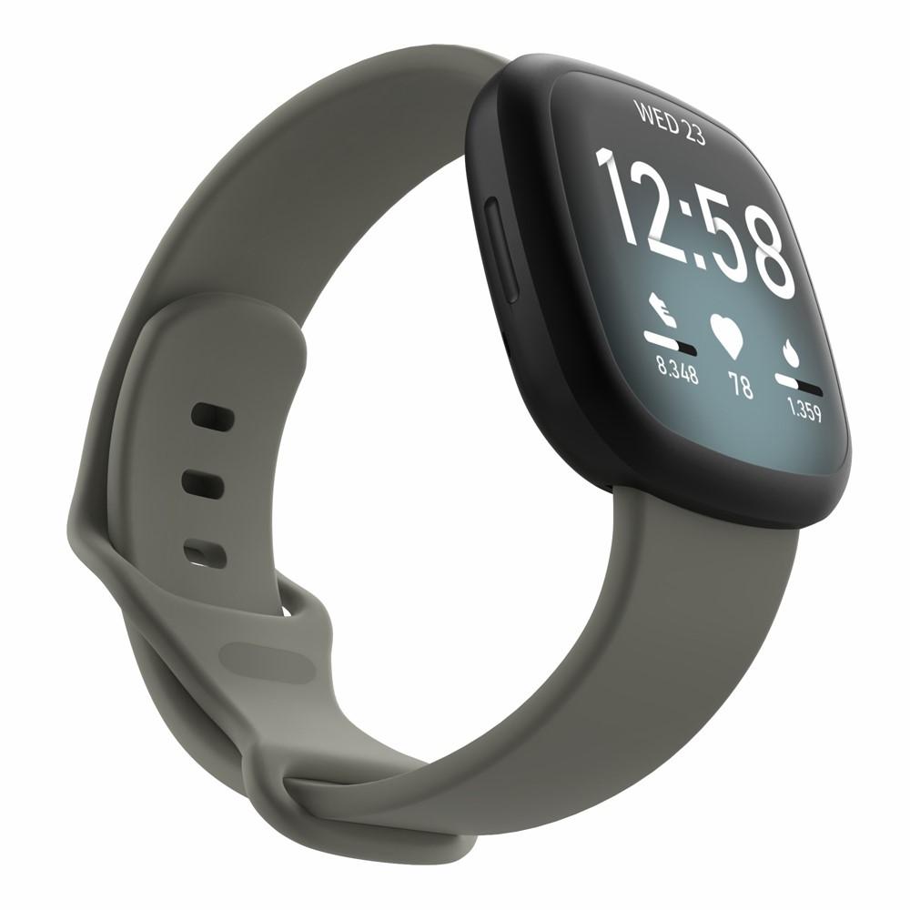 Silikonearmbånd Fitbit Versa 3/Sense grå (Small)