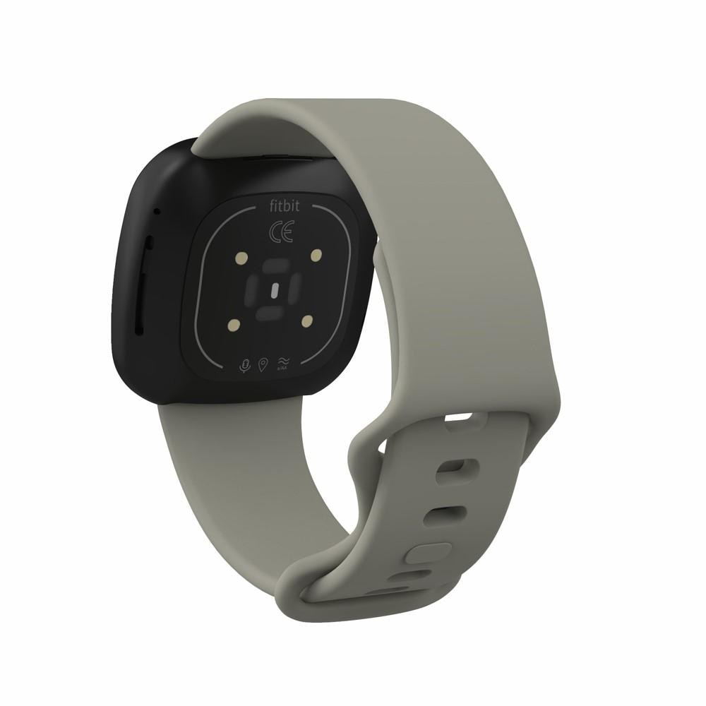 Silikonearmbånd Fitbit Versa 3/Sense grå (Small)