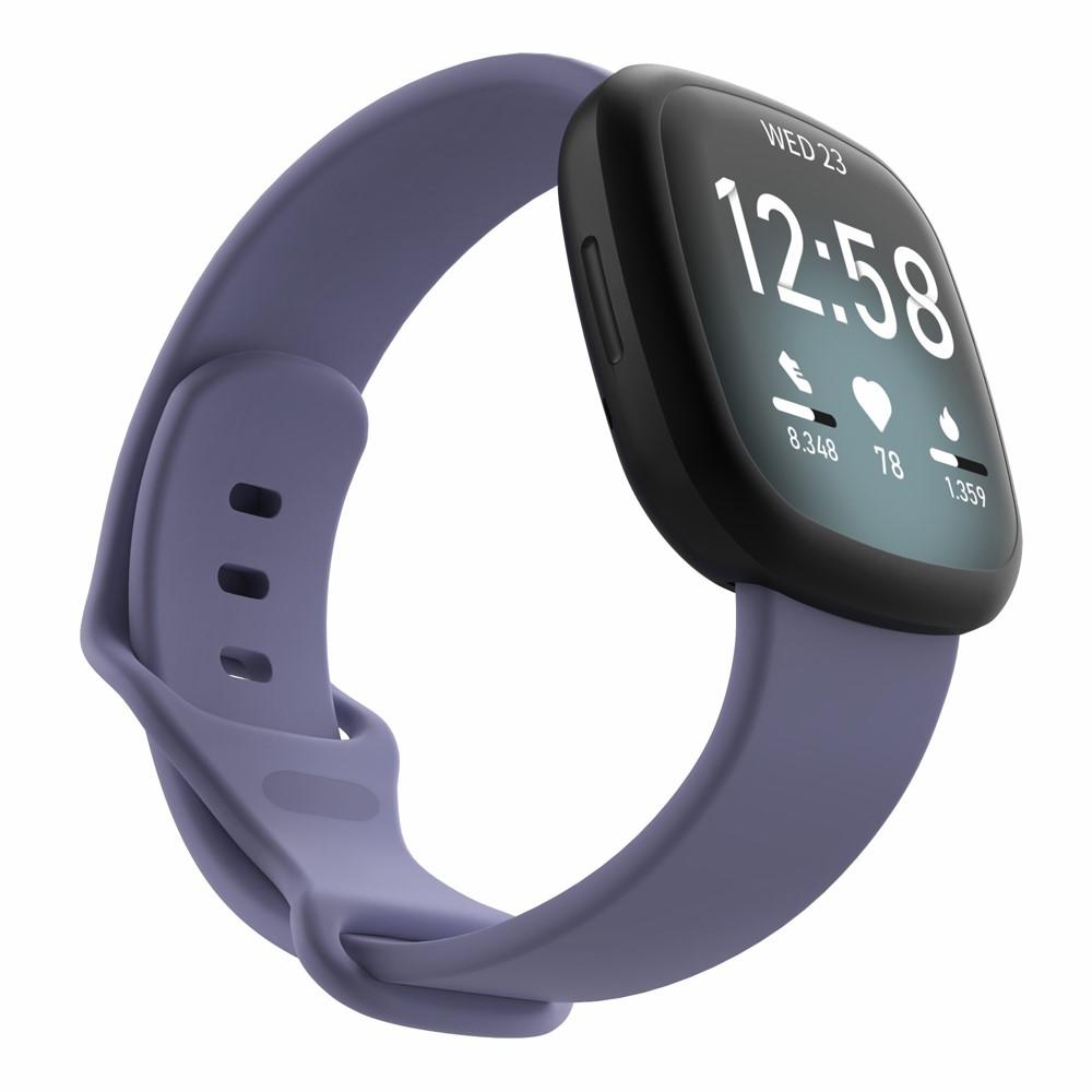 Silikonearmbånd Fitbit Versa 3/Sense lila (Small)