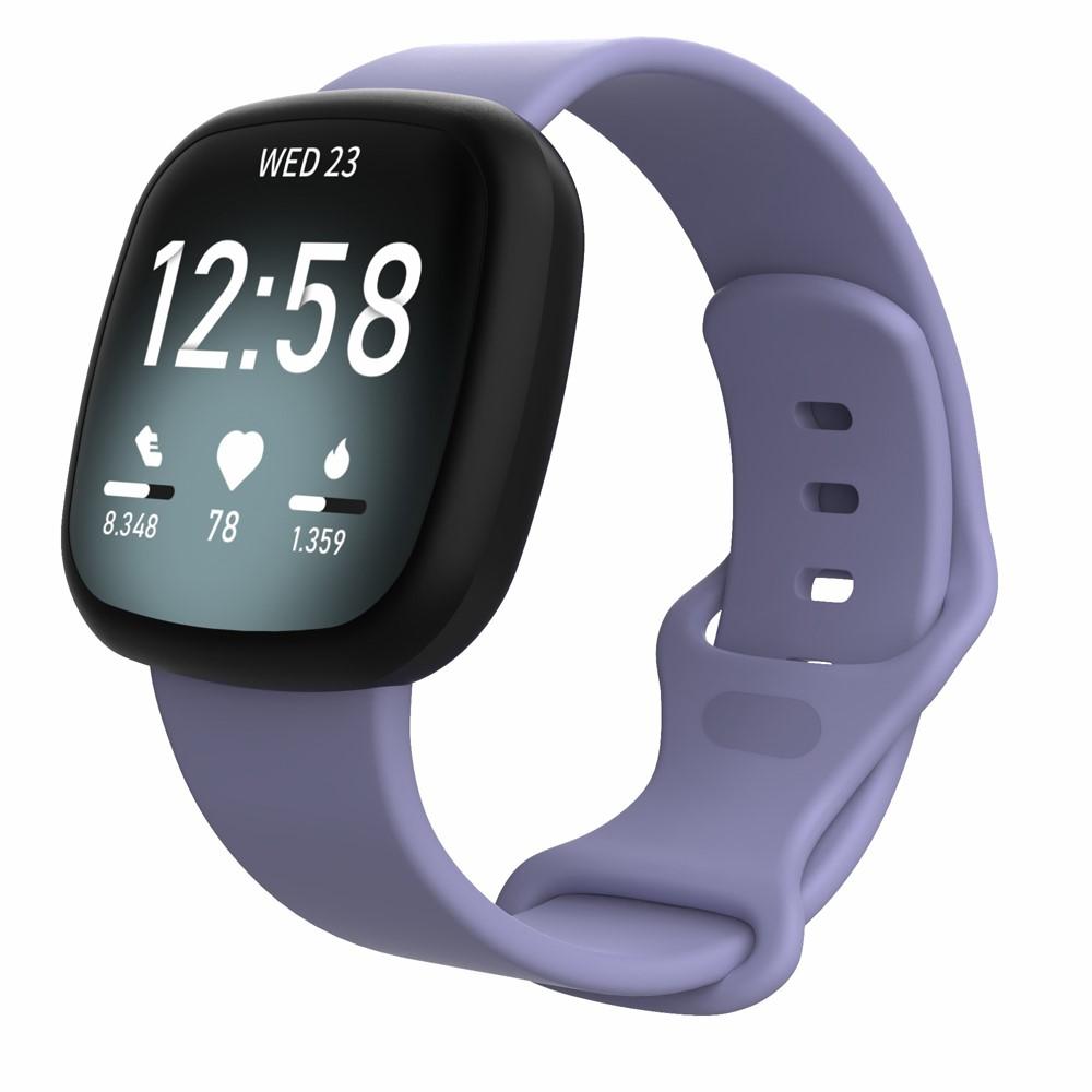 Silikonearmbånd Fitbit Versa 3/Sense lila (Small)