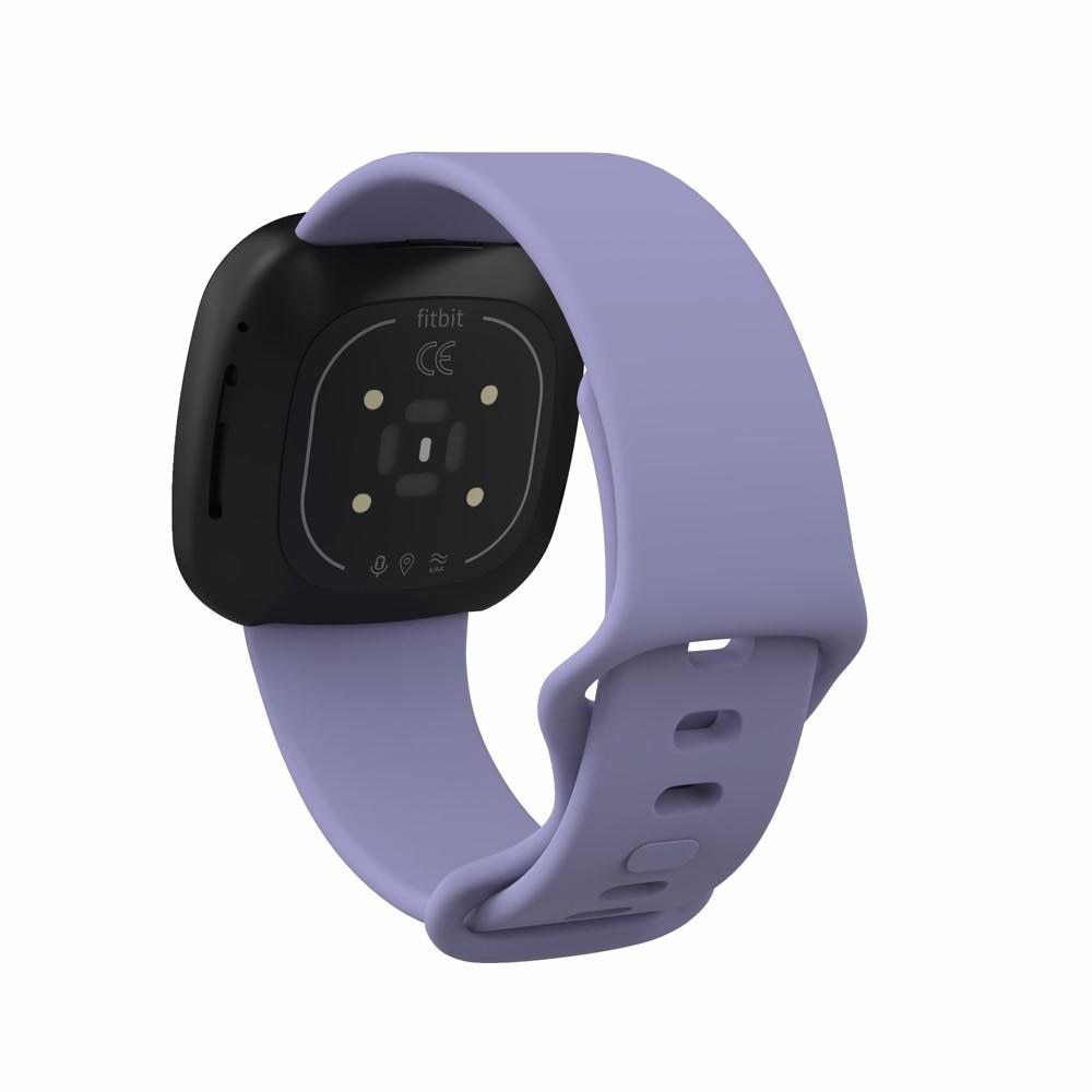Silikonearmbånd Fitbit Versa 3/Sense lila (Small)