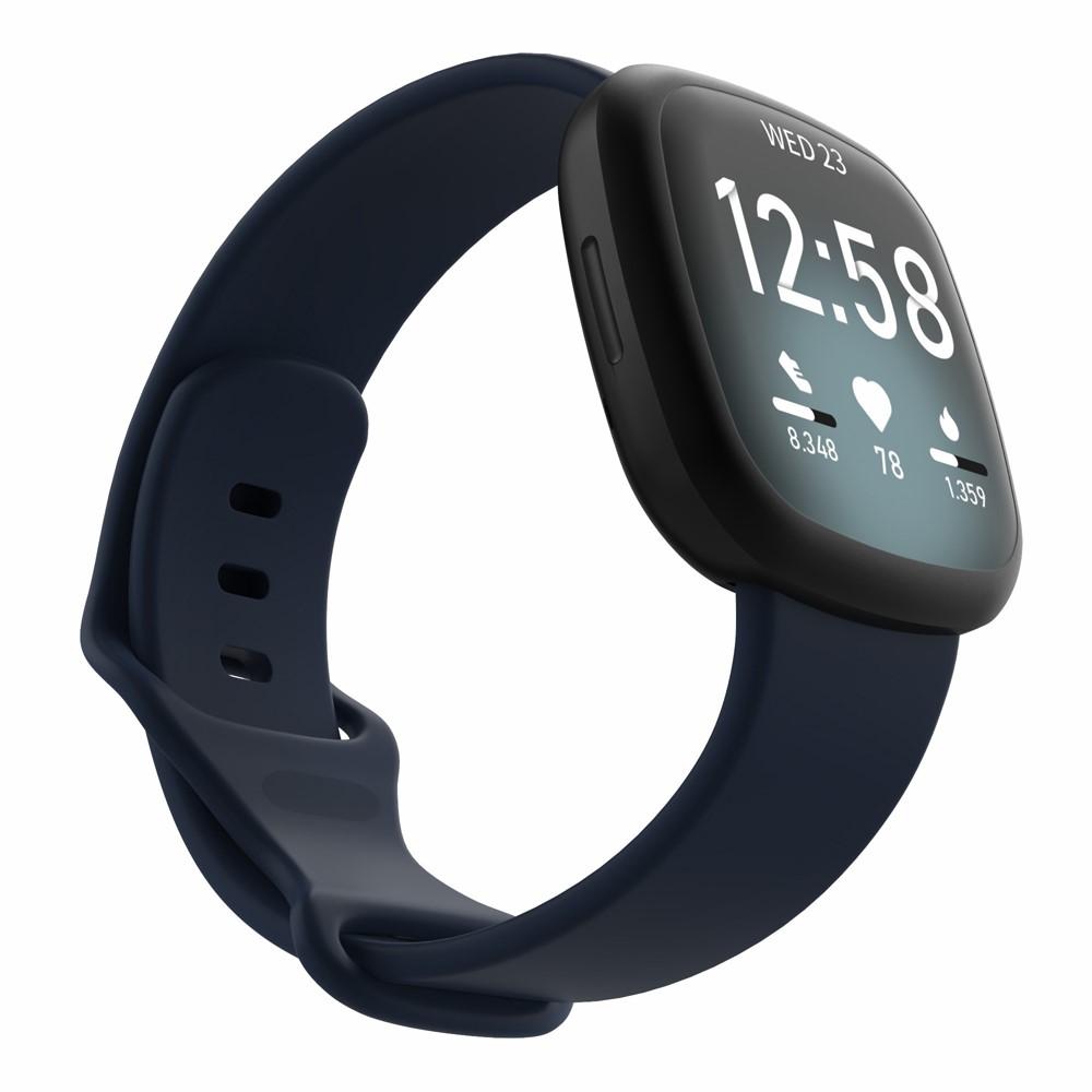 Silikonearmbånd Fitbit Versa 3/Sense blå (Small)