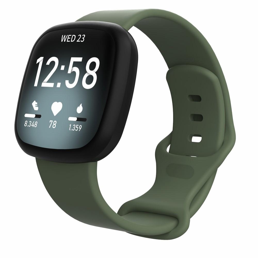 Silikonearmbånd Fitbit Versa 3/Sense grøn (Small)