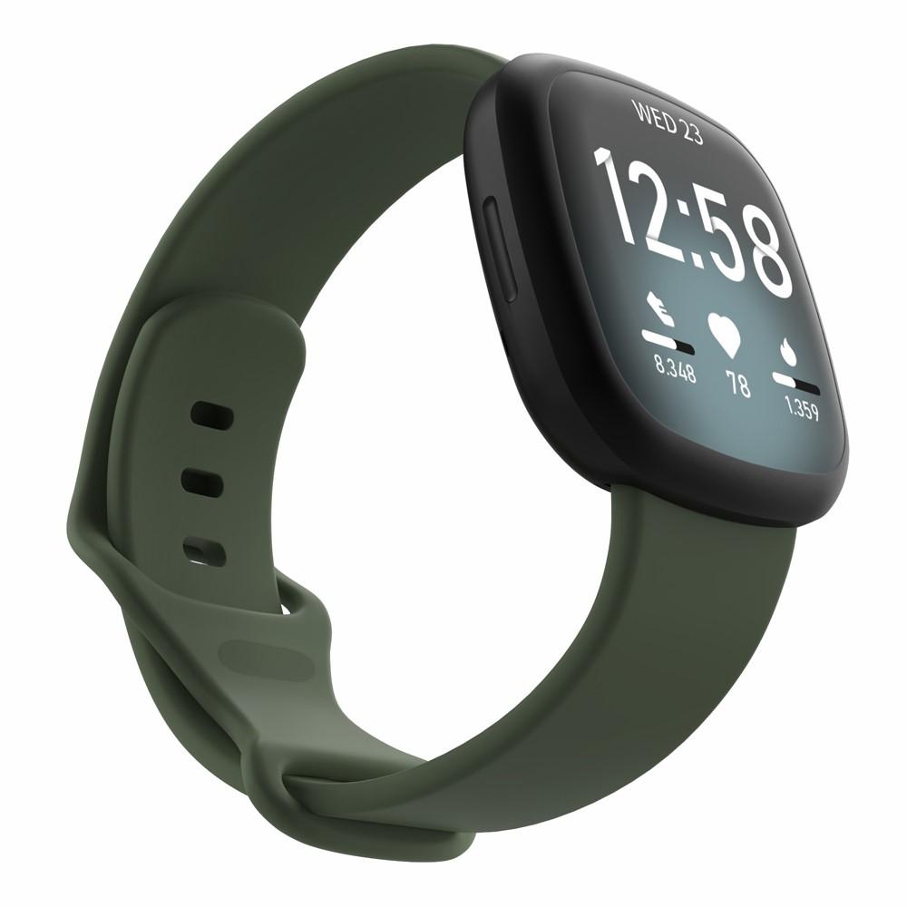 Silikonearmbånd Fitbit Versa 3/Sense grøn (Small)