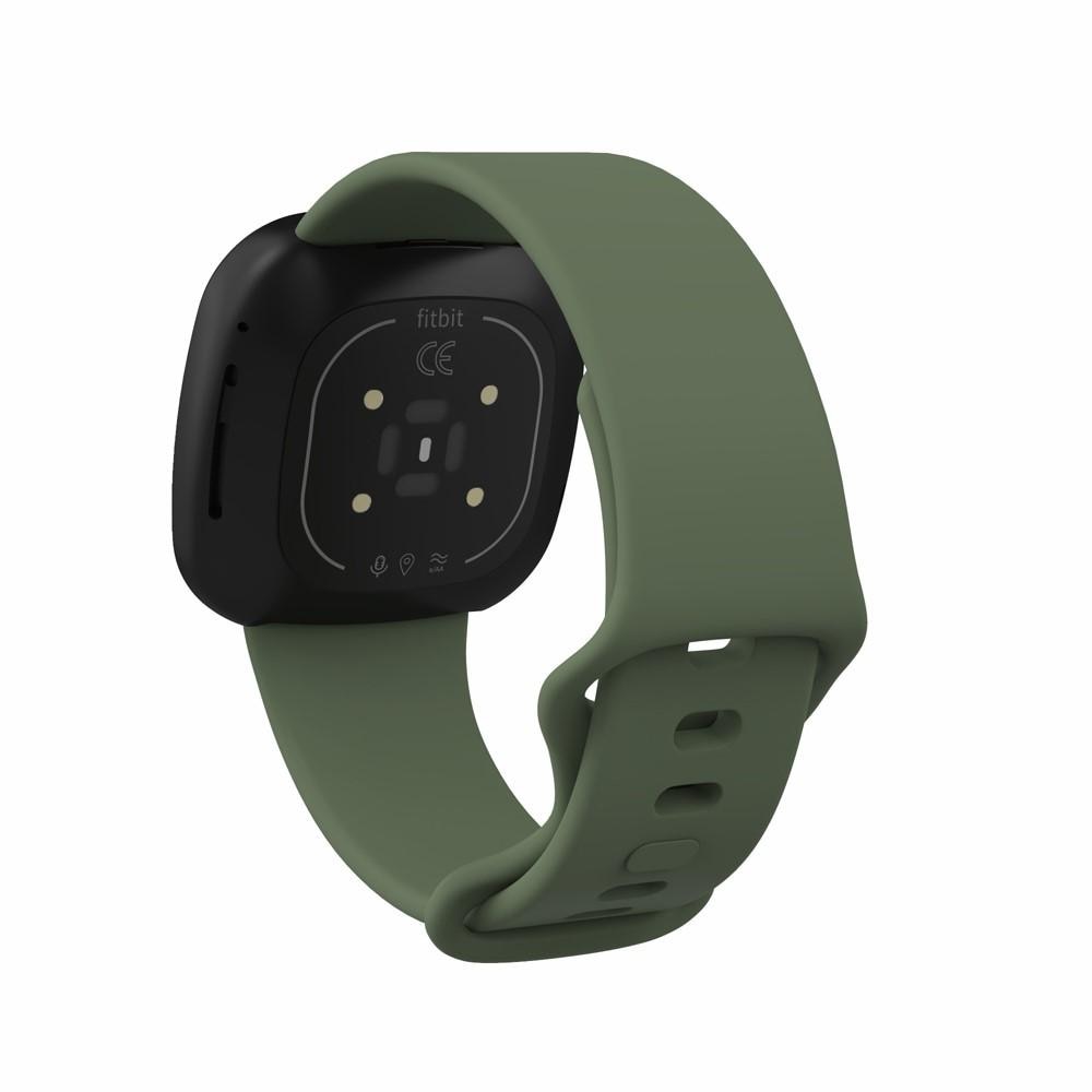 Silikonearmbånd Fitbit Versa 3/Sense grøn (Small)