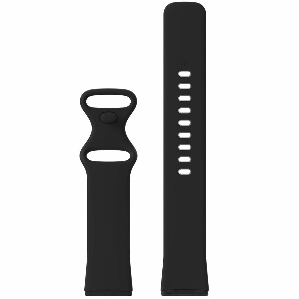 Silikonearmbånd Fitbit Versa 3/Sense sort (Small)