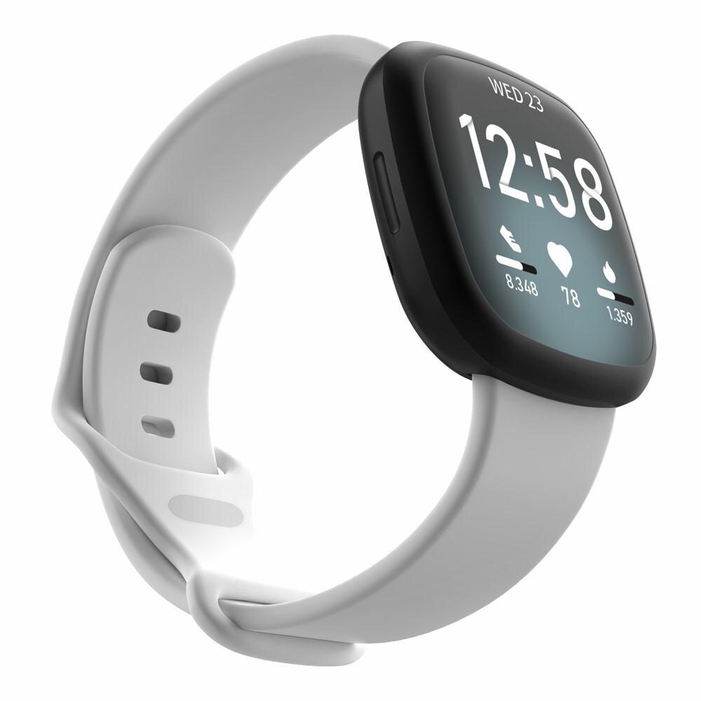 Silikonearmbånd Fitbit Versa 3/Sense hvid (Small)