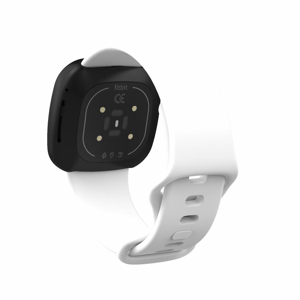 Silikonearmbånd Fitbit Versa 3/Sense hvid (Small)