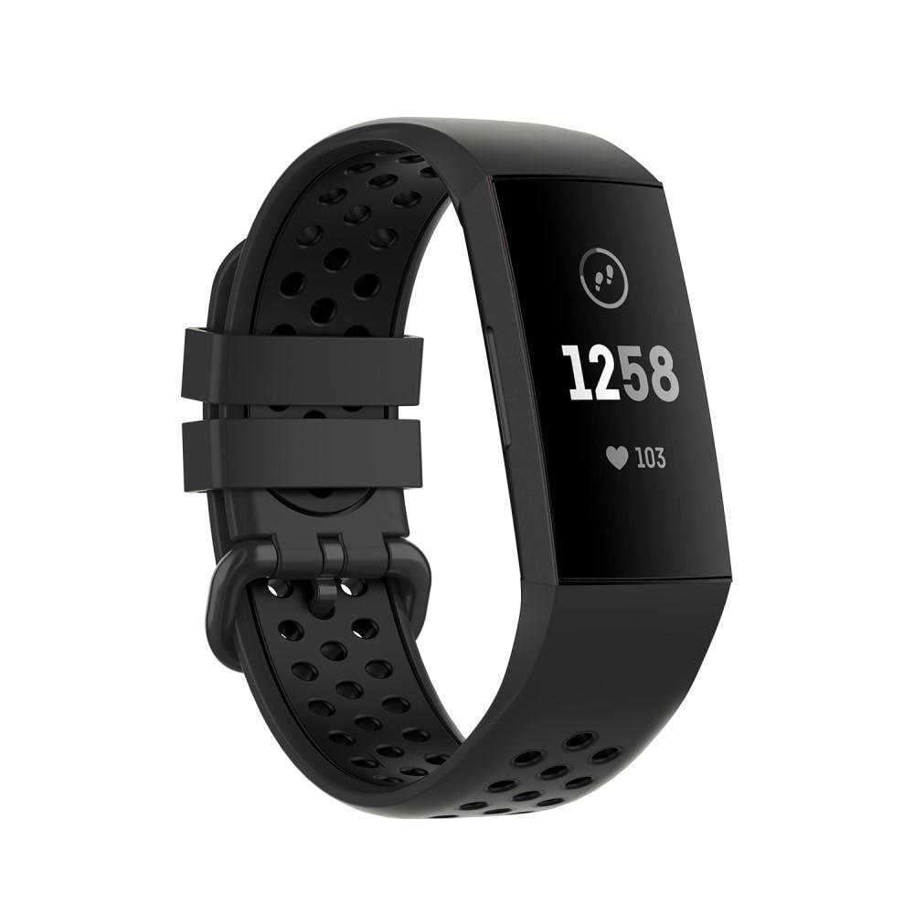 Silikonearmbånd Sport Fitbit Charge 3/4 grå