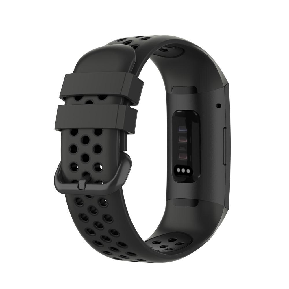 Silikonearmbånd Sport Fitbit Charge 3/4 grå