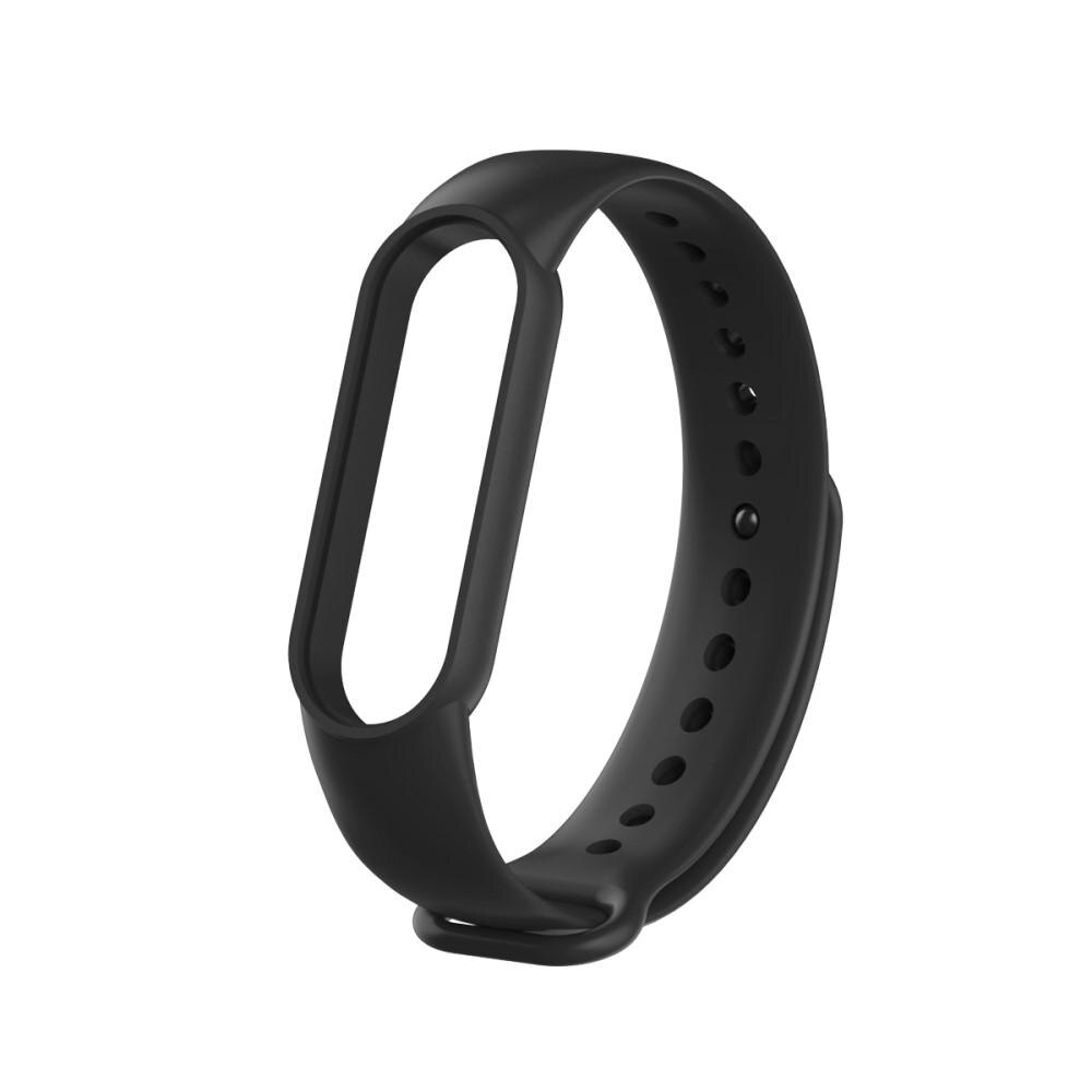 Rem af silikone til Xiaomi Mi Band 5/6 sort