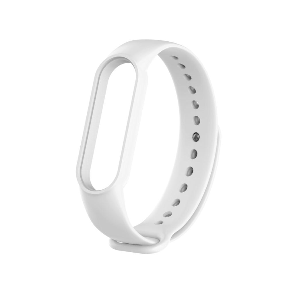 Rem af silikone til  Mi Band 5/Mi Band 6 Hvid