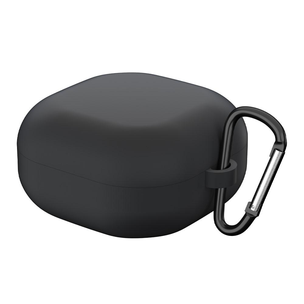 Silikonecover med karabinhage Samsung Galaxy Buds FE sort