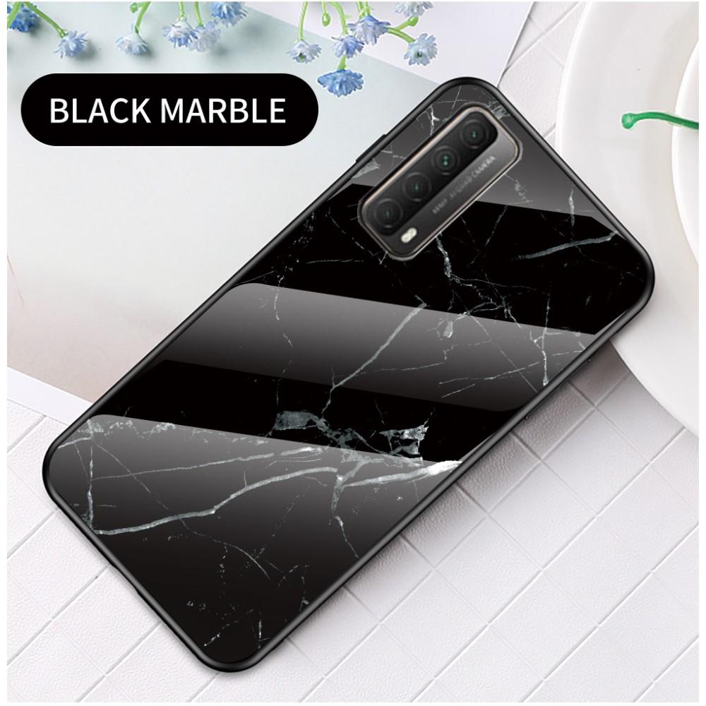 Cover Hærdet Glas Huawei P Smart 2021 sort marmor
