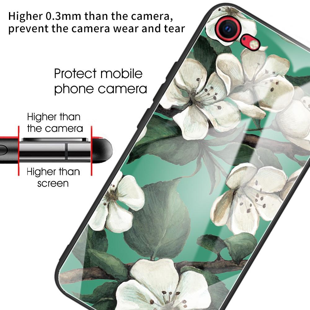 Cover Hærdet Glas iPhone 7/8/SE 2020 blomster