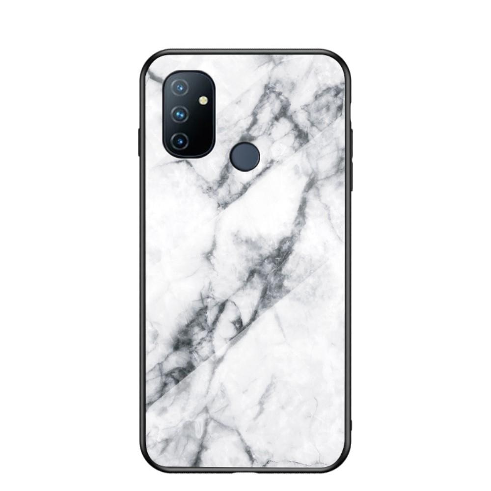 Cover Hærdet Glas OnePlus Nord N100 hvid marmor