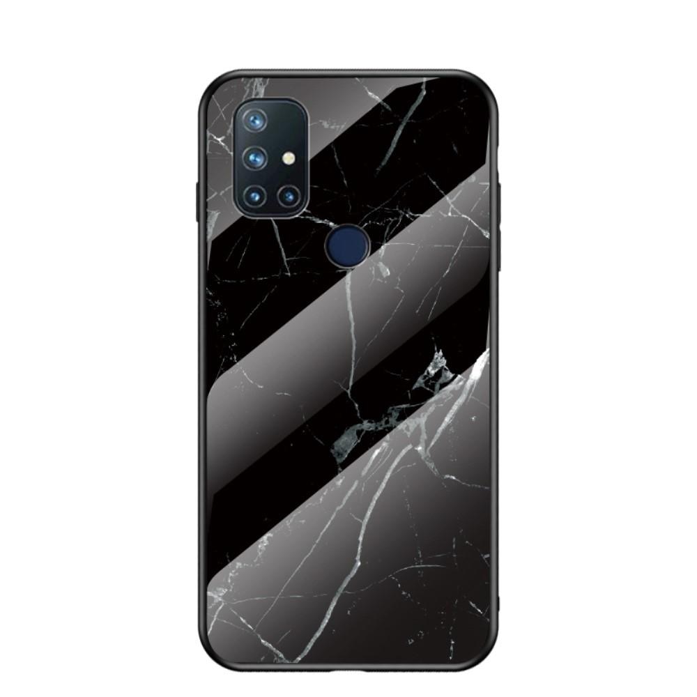 Cover Hærdet Glas OnePlus Nord N10 5G sort marmor