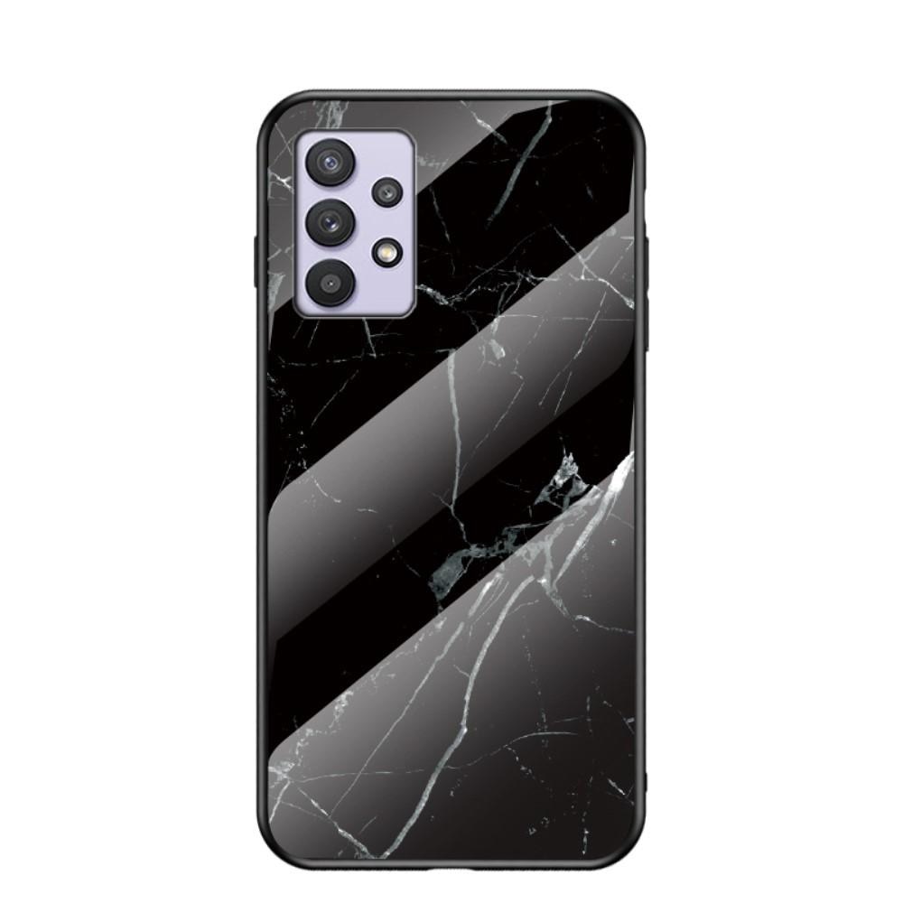 Cover Hærdet Glas Samsung Galaxy A32 5G sort marmor