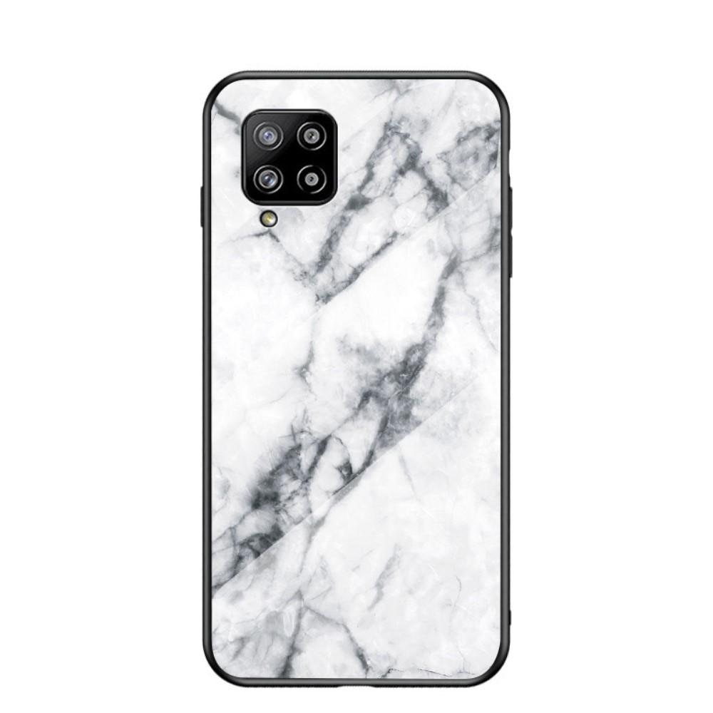 Cover Hærdet Glas Samsung Galaxy A42 5G hvid marmor