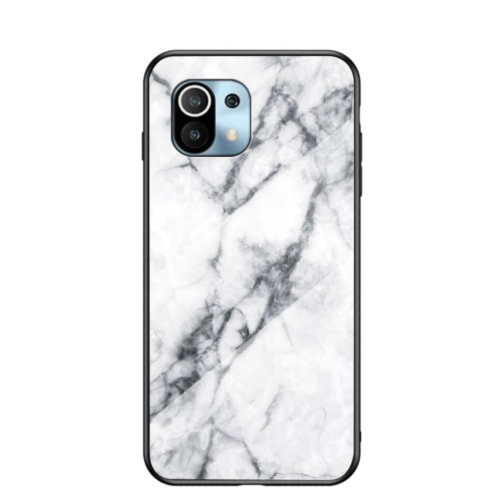 Cover Hærdet Glas Xiaomi Mi 11 hvid marmor